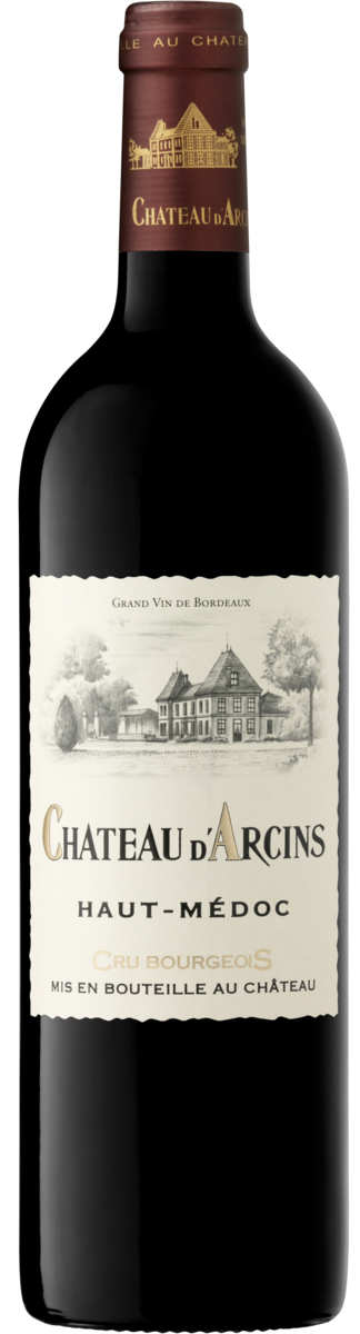 Bouteille de vin château d'Arcins